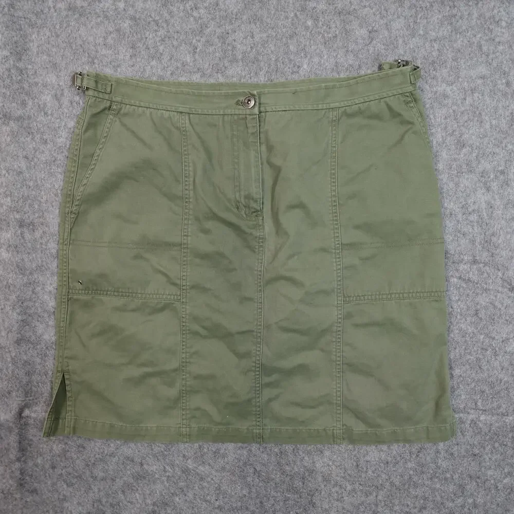 Ralph Lauren‎ Skirt Womens 16 Military Cargo Utility Army Green Mini Y2K 90s